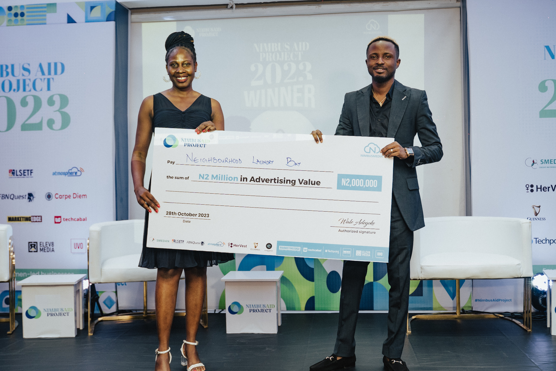 Neighbourhood Laundry Bay receives the Nimbus Aid Project 2023 award